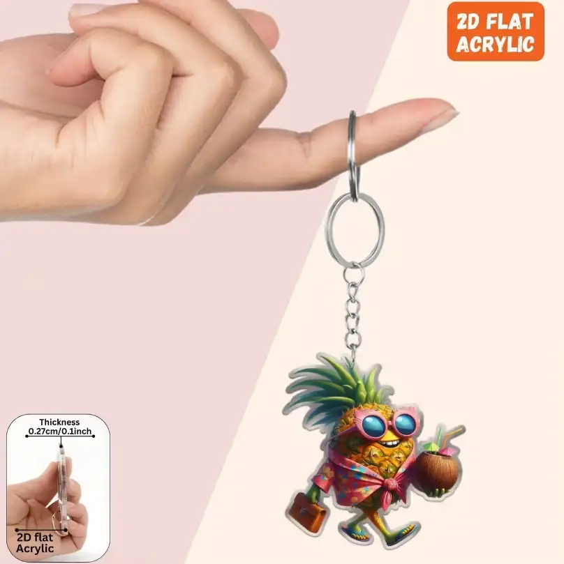 2d-pineapple-with-glasses-keychain-creat-var6-1789470127013-953 2d Pineapple With Glasses Keychain Creative Acrylic Pendant Flat Hanging Ornaments Decoration Móc Treo Đeo Thoại, Standee, Móc Khoá In Theo Yêu Cầu, Chất Liệu Mica Dày 4mm, Kích Thước 5.5 Cm, Có In Test Mẫu