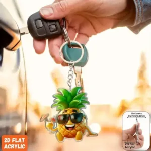 2d Pineapple With Glasses Keychain Creative Acrylic Pendant Flat Hanging Ornaments Decoration Móc Treo Đeo Thoại, Standee, Móc Khoá In Theo Yêu Cầu, Chất Liệu Mica Dày 4mm, Kích Thước 5.5 Cm, Có In Test Mẫu 2d Pineapple With Glasses Keychain Creative Acrylic Pendant Flat Hanging Ornaments Decoration Móc Treo Đeo Thoại, Standee, Móc Khoá In Theo Yêu Cầu, Chất Liệu Mica Dày 4mm, Kích Thước 5.5 Cm, Có In Test Mẫu