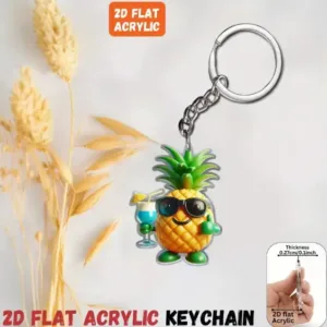 2d Pineapple With Glasses Keychain Creative Acrylic Pendant Flat Hanging Ornaments Decoration Móc Treo Đeo Thoại, Standee, Móc Khoá In Theo Yêu Cầu, Chất Liệu Mica Dày 4mm, Kích Thước 5.5 Cm, Có In Test Mẫu 2d Pineapple With Glasses Keychain Creative Acrylic Pendant Flat Hanging Ornaments Decoration Móc Treo Đeo Thoại, Standee, Móc Khoá In Theo Yêu Cầu, Chất Liệu Mica Dày 4mm, Kích Thước 5.5 Cm, Có In Test Mẫu