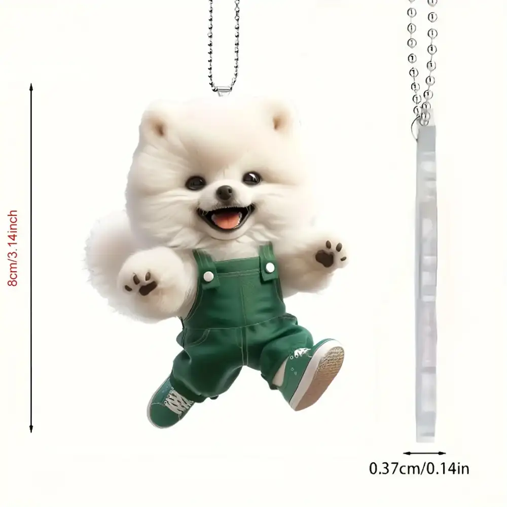 2d-pomeranian-pendant-cute-rompers-dress-var2-1789449063428-641 2d Pomeranian Pendant Cute Rompers Dressed Puppy Keychain Flat Acrylic Ornament Hanging Móc Treo Đeo Thoại, Standee, Móc Khoá In Theo Yêu Cầu, Chất Liệu Mica Dày 4mm, Kích Thước 5.5 Cm, Có In Test Mẫu