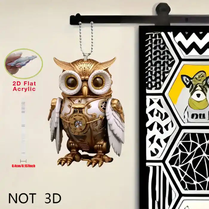 2d-punk-owl-pendant-14pcs-acrylic-hangin-var3-1789474937443-13 2d Punk Owl Pendant 1/4pcs Acrylic Hanging Accessory Car Ornament Wallets Keychain Interior Móc Treo Đeo Thoại, Standee, Móc Khoá In Theo Yêu Cầu, Chất Liệu Mica Dày 4mm, Kích Thước 5.5 Cm, Có In Test Mẫu