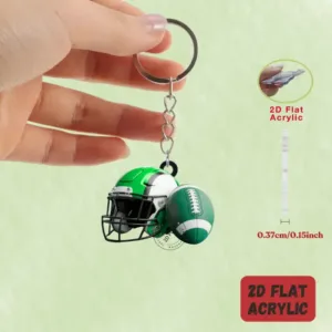 2d Rugby Helmet Keychain American Football Theme Pendant Flat Acrylic Ornament Charms Hanging Móc Treo Đeo Thoại, Standee, Móc Khoá In Theo Yêu Cầu, Chất Liệu Mica Dày 4mm, Kích Thước 5.5 Cm, Có In Test Mẫu 2d Rugby Helmet Keychain American Football Theme Pendant Flat Acrylic Ornament Charms Hanging Móc Treo Đeo Thoại, Standee, Móc Khoá In Theo Yêu Cầu, Chất Liệu Mica Dày 4mm, Kích Thước 5.5 Cm, Có In Test Mẫu