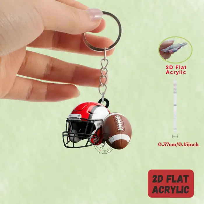 2d-rugby-helmet-keychain-american-footba-var4-1789470249511-112 2d Rugby Helmet Keychain American Football Theme Pendant Flat Acrylic Ornament Charms Hanging Móc Treo Đeo Thoại, Standee, Móc Khoá In Theo Yêu Cầu, Chất Liệu Mica Dày 4mm, Kích Thước 5.5 Cm, Có In Test Mẫu