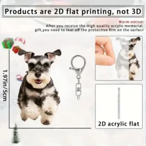 2d Running Schnauzer Keychain Set 15pcs Puppy Acrylic Pendant Charm For Car Bag Festive Party Móc Treo Đeo Thoại, Standee, Móc Khoá In Theo Yêu Cầu, Chất Liệu Mica Dày 4mm, Kích Thước 5.5 Cm, Có In Test Mẫu 2d Running Schnauzer Keychain Set 15pcs Puppy Acrylic Pendant Charm For Car Bag Festive Party Móc Treo Đeo Thoại, Standee, Móc Khoá In Theo Yêu Cầu, Chất Liệu Mica Dày 4mm, Kích Thước 5.5 Cm, Có In Test Mẫu