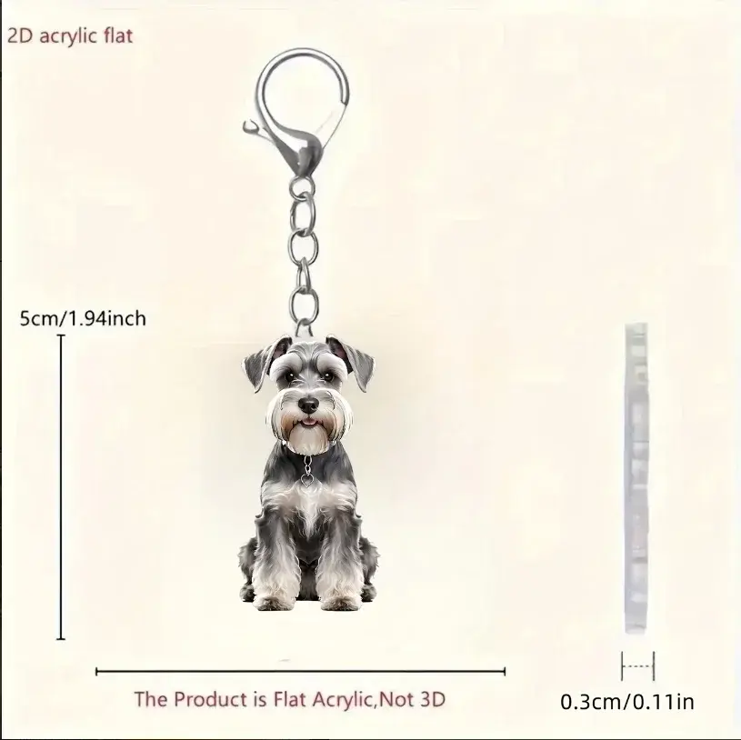 2d-running-schnauzer-keychain-set-15pcs-var8-1789457405638-121 2d Running Schnauzer Keychain Set 15pcs Puppy Acrylic Pendant Charm For Car Bag Festive Party Móc Treo Đeo Thoại, Standee, Móc Khoá In Theo Yêu Cầu, Chất Liệu Mica Dày 4mm, Kích Thước 5.5 Cm, Có In Test Mẫu