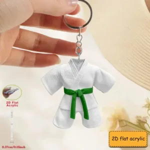 2d Taekwondo Uniform Keychain Sports Theme With Belt Pendant Flat Acrylic Ornament Hanging Móc Treo Đeo Thoại, Standee, Móc Khoá In Theo Yêu Cầu, Chất Liệu Mica Dày 4mm, Kích Thước 5.5 Cm, Có In Test Mẫu 2d Taekwondo Uniform Keychain Sports Theme With Belt Pendant Flat Acrylic Ornament Hanging Móc Treo Đeo Thoại, Standee, Móc Khoá In Theo Yêu Cầu, Chất Liệu Mica Dày 4mm, Kích Thước 5.5 Cm, Có In Test Mẫu