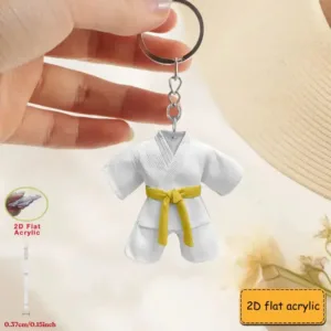 2d Taekwondo Uniform Keychain Sports Theme With Belt Pendant Flat Acrylic Ornament Hanging Móc Treo Đeo Thoại, Standee, Móc Khoá In Theo Yêu Cầu, Chất Liệu Mica Dày 4mm, Kích Thước 5.5 Cm, Có In Test Mẫu 2d Taekwondo Uniform Keychain Sports Theme With Belt Pendant Flat Acrylic Ornament Hanging Móc Treo Đeo Thoại, Standee, Móc Khoá In Theo Yêu Cầu, Chất Liệu Mica Dày 4mm, Kích Thước 5.5 Cm, Có In Test Mẫu
