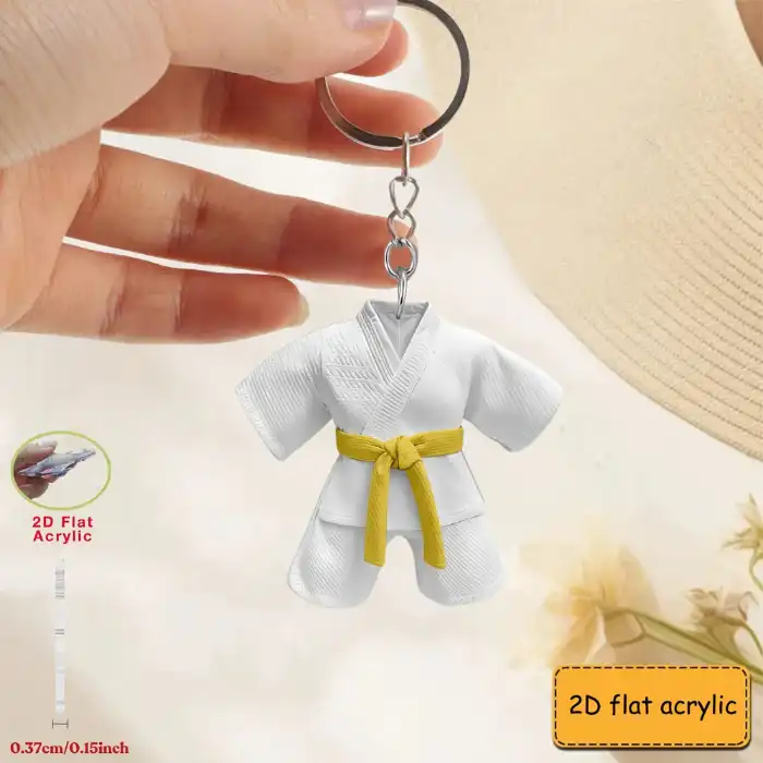 2d-taekwondo-uniform-keychain-sports-the-var8-1789459355266-678 2d Taekwondo Uniform Keychain Sports Theme With Belt Pendant Flat Acrylic Ornament Hanging Móc Treo Đeo Thoại, Standee, Móc Khoá In Theo Yêu Cầu, Chất Liệu Mica Dày 4mm, Kích Thước 5.5 Cm, Có In Test Mẫu