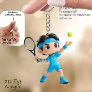2d Vibrant Tennis Players Keychain 3/6pcs Sporty Theme Acrylic Pendant For Fans Ideal Móc Treo Đeo Thoại, Standee, Móc Khoá In Theo Yêu Cầu, Chất Liệu Mica Dày 4mm, Kích Thước 5.5 Cm, Có In Test Mẫu 2d Vibrant Tennis Players Keychain 3/6pcs Sporty Theme Acrylic Pendant For Fans Ideal Móc Treo Đeo Thoại, Standee, Móc Khoá In Theo Yêu Cầu, Chất Liệu Mica Dày 4mm, Kích Thước 5.5 Cm, Có In Test Mẫu