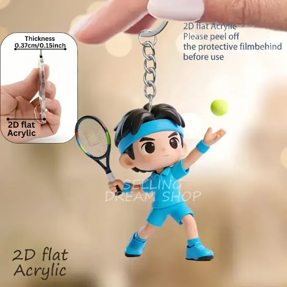 2d-vibrant-tennis-players-keychain-36pcs-var3-1789621372586-700 2d Vibrant Tennis Players Keychain 3/6pcs Sporty Theme Acrylic Pendant For Fans Ideal Móc Treo Đeo Thoại, Standee, Móc Khoá In Theo Yêu Cầu, Chất Liệu Mica Dày 4mm, Kích Thước 5.5 Cm, Có In Test Mẫu