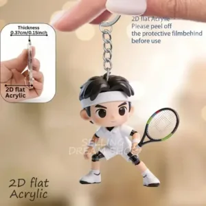 2d Vibrant Tennis Players Keychain 3/6pcs Sporty Theme Acrylic Pendant For Fans Ideal Móc Treo Đeo Thoại, Standee, Móc Khoá In Theo Yêu Cầu, Chất Liệu Mica Dày 4mm, Kích Thước 5.5 Cm, Có In Test Mẫu 2d Vibrant Tennis Players Keychain 3/6pcs Sporty Theme Acrylic Pendant For Fans Ideal Móc Treo Đeo Thoại, Standee, Móc Khoá In Theo Yêu Cầu, Chất Liệu Mica Dày 4mm, Kích Thước 5.5 Cm, Có In Test Mẫu