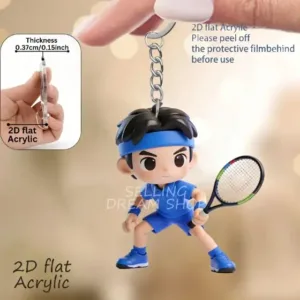 2d Vibrant Tennis Players Keychain 3/6pcs Sporty Theme Acrylic Pendant For Fans Ideal Móc Treo Đeo Thoại, Standee, Móc Khoá In Theo Yêu Cầu, Chất Liệu Mica Dày 4mm, Kích Thước 5.5 Cm, Có In Test Mẫu 2d Vibrant Tennis Players Keychain 3/6pcs Sporty Theme Acrylic Pendant For Fans Ideal Móc Treo Đeo Thoại, Standee, Móc Khoá In Theo Yêu Cầu, Chất Liệu Mica Dày 4mm, Kích Thước 5.5 Cm, Có In Test Mẫu