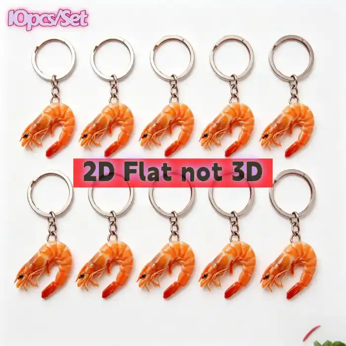 2d-vivid-shrimp-keychain-3510pcs-acrylic-var4-1789565317003-232 2d Vivid Shrimp Keychain 3/5/10pcs Acrylic Pendant Perfect For Backpacks Charms Home Decor Móc Treo Đeo Thoại, Standee, Móc Khoá In Theo Yêu Cầu, Chất Liệu Mica Dày 4mm, Kích Thước 5.5 Cm, Có In Test Mẫu