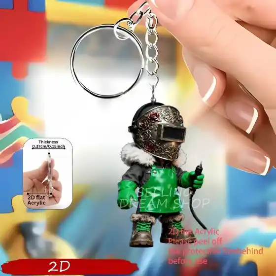2d-welder-keychain-helmet-shield-acrylic-var2-1789547742659-72 2d Welder Keychain Helmet & Shield Acrylic Pendant Gift For Men Friends Students Tradesmen Móc Treo Đeo Thoại, Standee, Móc Khoá In Theo Yêu Cầu, Chất Liệu Mica Dày 4mm, Kích Thước 5.5 Cm, Có In Test Mẫu