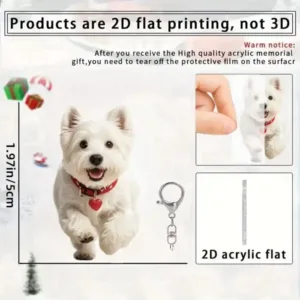 2d West Highland Keychain White Terrier Pendant Flat Acrylic Ornament Charms For Car Bag Móc Treo Đeo Thoại, Standee, Móc Khoá In Theo Yêu Cầu, Chất Liệu Mica Dày 4mm, Kích Thước 5.5 Cm, Có In Test Mẫu 2d West Highland Keychain White Terrier Pendant Flat Acrylic Ornament Charms For Car Bag Móc Treo Đeo Thoại, Standee, Móc Khoá In Theo Yêu Cầu, Chất Liệu Mica Dày 4mm, Kích Thước 5.5 Cm, Có In Test Mẫu