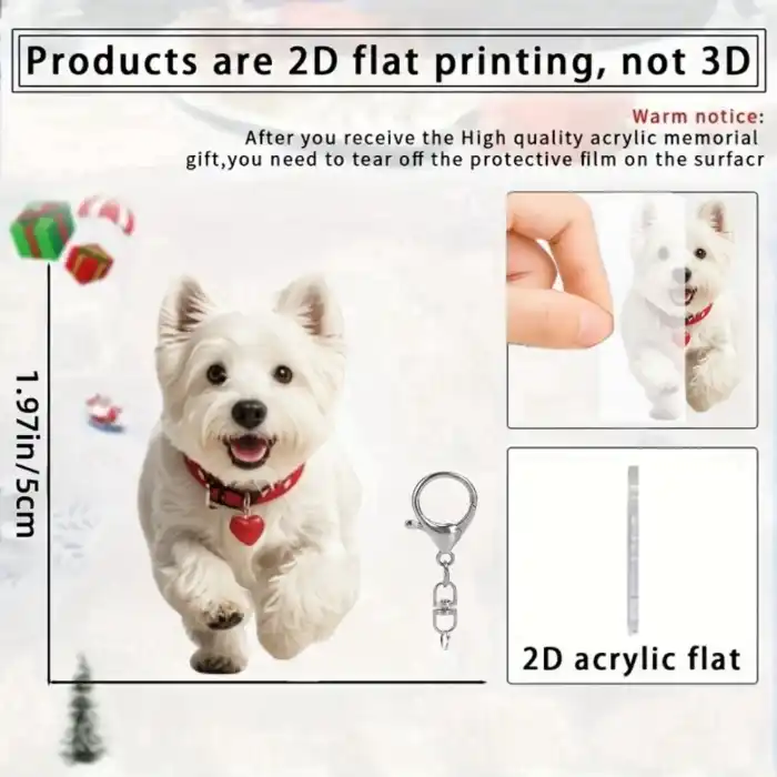 2d-west-highland-keychain-white-terrier-var2-1789457483877-168 2d West Highland Keychain White Terrier Pendant Flat Acrylic Ornament Charms For Car Bag Móc Treo Đeo Thoại, Standee, Móc Khoá In Theo Yêu Cầu, Chất Liệu Mica Dày 4mm, Kích Thước 5.5 Cm, Có In Test Mẫu