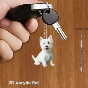 2d West Highland Keychain White Terrier Pendant Flat Acrylic Ornament Charms For Car Bag Móc Treo Đeo Thoại, Standee, Móc Khoá In Theo Yêu Cầu, Chất Liệu Mica Dày 4mm, Kích Thước 5.5 Cm, Có In Test Mẫu 2d West Highland Keychain White Terrier Pendant Flat Acrylic Ornament Charms For Car Bag Móc Treo Đeo Thoại, Standee, Móc Khoá In Theo Yêu Cầu, Chất Liệu Mica Dày 4mm, Kích Thước 5.5 Cm, Có In Test Mẫu