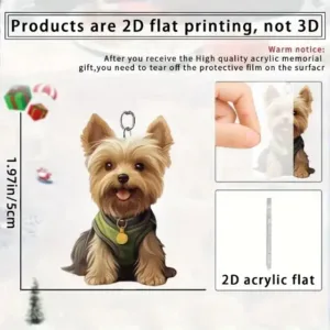 2d Yorkshire Terrier Keychain Cute Yorkie Dog Pendant Flat Acrylic Ornament Charms Hanging Móc Treo Đeo Thoại, Standee, Móc Khoá In Theo Yêu Cầu, Chất Liệu Mica Dày 4mm, Kích Thước 5.5 Cm, Có In Test Mẫu 2d Yorkshire Terrier Keychain Cute Yorkie Dog Pendant Flat Acrylic Ornament Charms Hanging Móc Treo Đeo Thoại, Standee, Móc Khoá In Theo Yêu Cầu, Chất Liệu Mica Dày 4mm, Kích Thước 5.5 Cm, Có In Test Mẫu