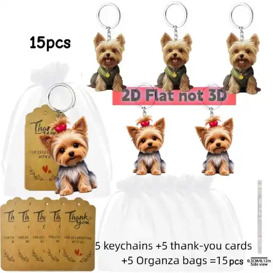 2d-yorkshire-terrier-keychain-cute-yorki-var2-1789451765201-750 2d Yorkshire Terrier Keychain Cute Yorkie Dog Pendant Flat Acrylic Ornament Charms Hanging Móc Treo Đeo Thoại, Standee, Móc Khoá In Theo Yêu Cầu, Chất Liệu Mica Dày 4mm, Kích Thước 5.5 Cm, Có In Test Mẫu