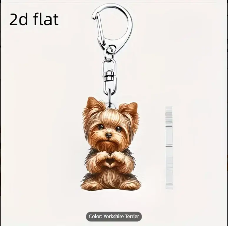2d-yorkshire-terrier-pendant-cute-puppy-var4-1789447778471-696 2d Yorkshire Terrier Pendant Cute Puppy Acrylic Keychain Versatile Charm For Car Mirrors Móc Treo Đeo Thoại, Standee, Móc Khoá In Theo Yêu Cầu, Chất Liệu Mica Dày 4mm, Kích Thước 5.5 Cm, Có In Test Mẫu