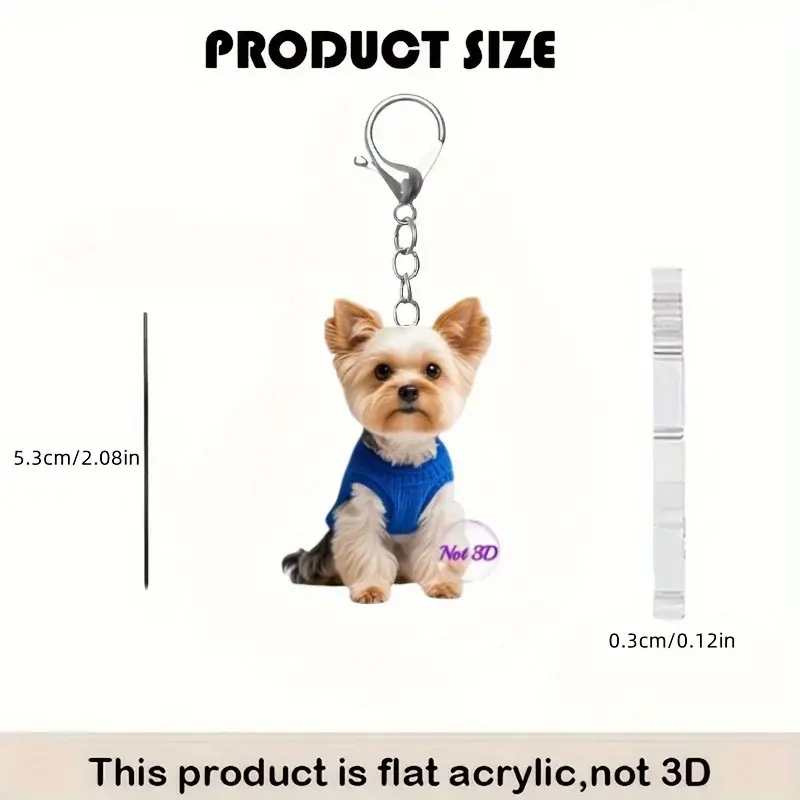 2d-yorkshire-terrier-pendant-cute-puppy-var7-1789447833623-329 2d Yorkshire Terrier Pendant Cute Puppy Acrylic Keychain Versatile Charm For Car Mirrors Móc Treo Đeo Thoại, Standee, Móc Khoá In Theo Yêu Cầu, Chất Liệu Mica Dày 4mm, Kích Thước 5.5 Cm, Có In Test Mẫu