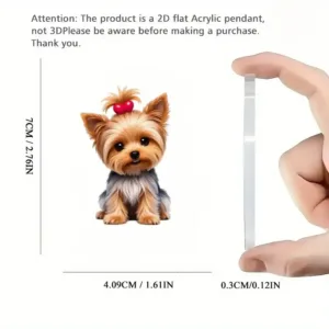2d Yorkshire Terrier Pendant Cute Puppy Acrylic Keychain Versatile Charm For Car Mirrors Móc Treo Đeo Thoại, Standee, Móc Khoá In Theo Yêu Cầu, Chất Liệu Mica Dày 4mm, Kích Thước 5.5 Cm, Có In Test Mẫu 2d Yorkshire Terrier Pendant Cute Puppy Acrylic Keychain Versatile Charm For Car Mirrors Móc Treo Đeo Thoại, Standee, Móc Khoá In Theo Yêu Cầu, Chất Liệu Mica Dày 4mm, Kích Thước 5.5 Cm, Có In Test Mẫu