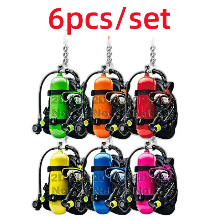 6pcsset-2d-flat-acrylic-creative-simulat-var2-1789621399618-891 6pcs/set 2d Flat Acrylic Creative Simulation Diving Equipment Keychain Fashion Backpack Móc Treo Đeo Thoại, Standee, Móc Khoá In Theo Yêu Cầu, Chất Liệu Mica Dày 4mm, Kích Thước 5.5 Cm, Có In Test Mẫu