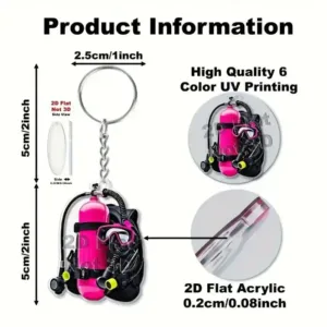 6pcs/set 2d Flat Acrylic Creative Simulation Diving Equipment Keychain Fashion Backpack Móc Treo Đeo Thoại, Standee, Móc Khoá In Theo Yêu Cầu, Chất Liệu Mica Dày 4mm, Kích Thước 5.5 Cm, Có In Test Mẫu 6pcs/set 2d Flat Acrylic Creative Simulation Diving Equipment Keychain Fashion Backpack Móc Treo Đeo Thoại, Standee, Móc Khoá In Theo Yêu Cầu, Chất Liệu Mica Dày 4mm, Kích Thước 5.5 Cm, Có In Test Mẫu