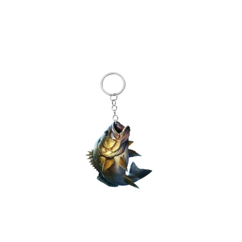acrylic-bass-keychain-fish-animal-keycha-var3-1789457074305-74 Acrylic Bass Keychain Fish Animal Keychain Fishing Enthusiast Bag Car Mirror Pendant Hanging Móc Treo Đeo Thoại, Standee, Móc Khoá In Theo Yêu Cầu, Chất Liệu Mica Dày 4mm, Kích Thước 5.5 Cm, Có In Test Mẫu