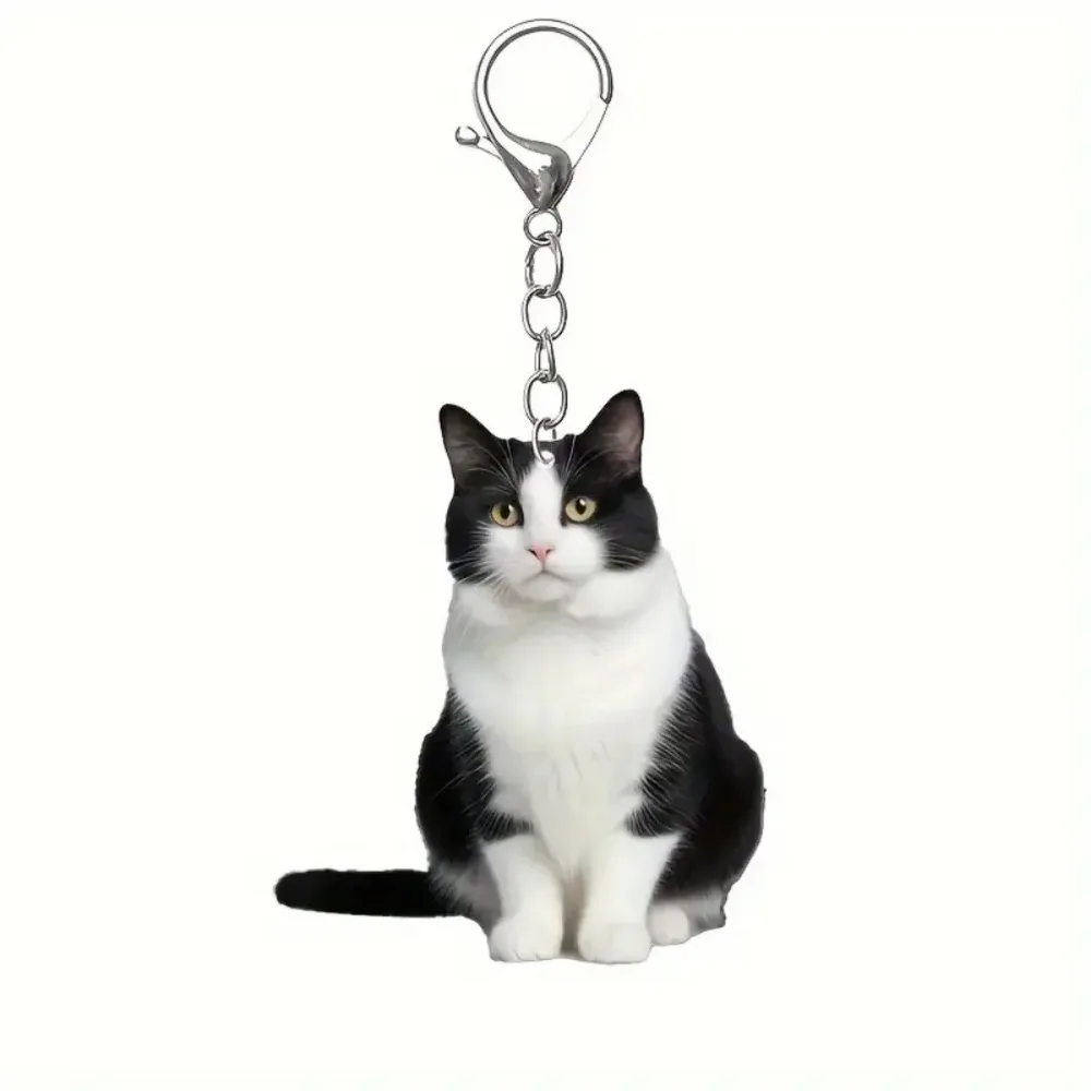 acrylic-black-and-white-cat-fun-keychain-var2-1789572158320-908 Acrylic Black And White Cat Fun Keychain Meme Pendant Special Design Animal Key Ring Charm Móc Treo Đeo Thoại, Standee, Móc Khoá In Theo Yêu Cầu, Chất Liệu Mica Dày 4mm, Kích Thước 5.5 Cm, Có In Test Mẫu