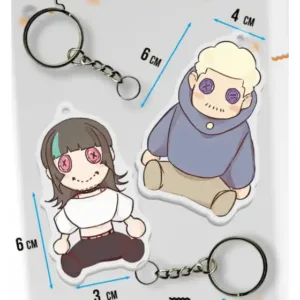 Acrylic Key Buckle For Jjk Yuki Tsukumo Choso Yuji Itadori Satoru Gojo Geto Suguru Nanami Cat Móc Treo Đeo Thoại, Standee, Móc Khoá In Theo Yêu Cầu, Chất Liệu Mica Dày 4mm, Kích Thước 5.5 Cm, Có In Test Mẫu
