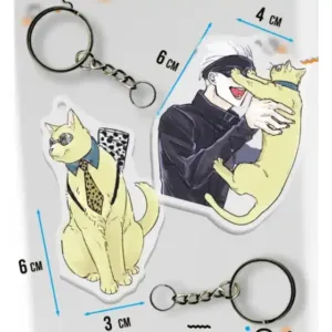 Acrylic Key Buckle For Jjk Yuki Tsukumo Choso Yuji Itadori Satoru Gojo Geto Suguru Nanami Cat Móc Treo Đeo Thoại, Standee, Móc Khoá In Theo Yêu Cầu, Chất Liệu Mica Dày 4mm, Kích Thước 5.5 Cm, Có In Test Mẫu