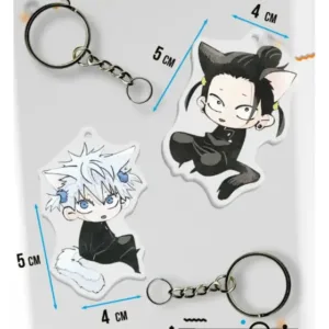 Acrylic Key Buckle For Jjk Yuki Tsukumo Choso Yuji Itadori Satoru Gojo Geto Suguru Nanami Cat Móc Treo Đeo Thoại, Standee, Móc Khoá In Theo Yêu Cầu, Chất Liệu Mica Dày 4mm, Kích Thước 5.5 Cm, Có In Test Mẫu