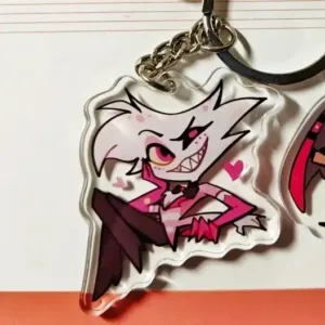 Acrylic Keychain Creative Helluva Boss Student Decor Accessories Alastor Pendant Key Ring Móc Treo Đeo Thoại, Standee, Móc Khoá In Theo Yêu Cầu, Chất Liệu Mica Dày 4mm, Kích Thước 5.5 Cm, Có In Test Mẫu