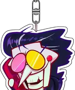Acrylic Keychain For Deltarune Jevil Queen Q Version Anime Cartoons Backpack Decoration Móc Treo Đeo Thoại, Standee, Móc Khoá In Theo Yêu Cầu, Chất Liệu Mica Dày 4mm, Kích Thước 5.5 Cm, Có In Test Mẫu