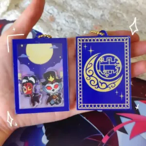 Acrylic Keychain For Helluva Boss Stolas Cartoons Backpack Accessories Decoration Pendant Móc Treo Đeo Thoại, Standee, Móc Khoá In Theo Yêu Cầu, Chất Liệu Mica Dày 4mm, Kích Thước 5.5 Cm, Có In Test Mẫu