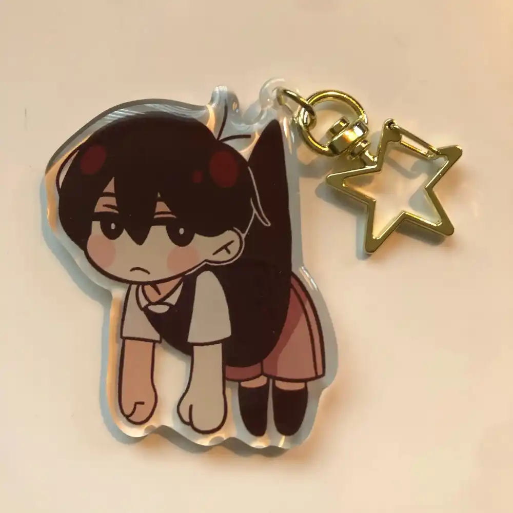 Acrylic Keychain For Omori Hero Omori Aubrey Cartoon Backpack Accessories Decoration Móc Treo Đeo Thoại, Standee, Móc Khoá In Theo Yêu Cầu, Chất Liệu Mica Dày 4mm, Kích Thước 5.5 Cm, Có In Test Mẫu