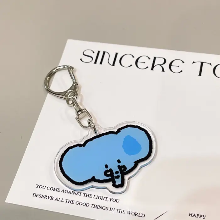 Acrylic Keychains Cute Cartoon Small Animal Figure Anime Keyring Backpack Pendant Car Key Móc Treo Đeo Thoại, Standee, Móc Khoá In Theo Yêu Cầu, Chất Liệu Mica Dày 4mm, Kích Thước 5.5 Cm, Có In Test Mẫu