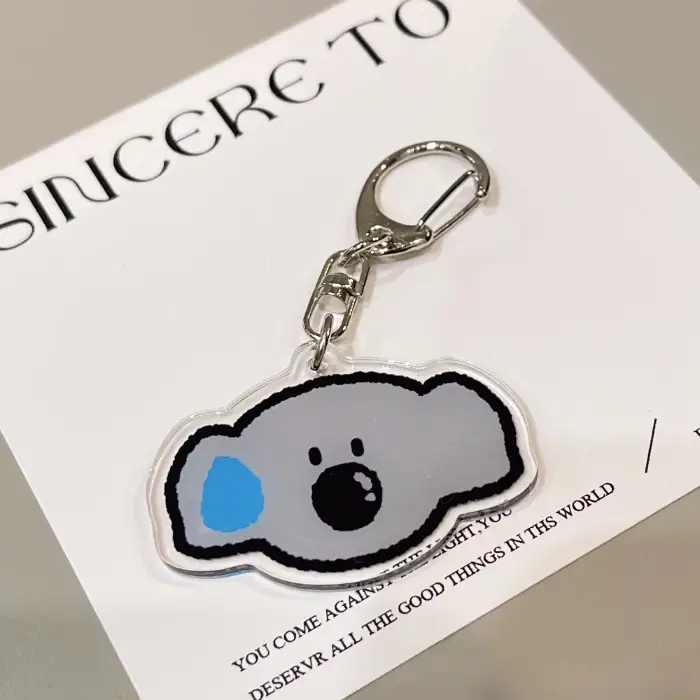acrylic-keychains-cute-cartoon-small-ani-var8-1789606402124-268 Acrylic Keychains Cute Cartoon Small Animal Figure Anime Keyring Backpack Pendant Car Key Móc Treo Đeo Thoại, Standee, Móc Khoá In Theo Yêu Cầu, Chất Liệu Mica Dày 4mm, Kích Thước 5.5 Cm, Có In Test Mẫu