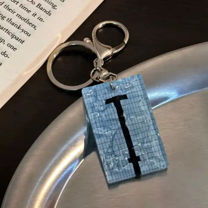Acrylic Water Ripple Swimming Pool Keychain Backpack Pendant Diy Creative Car Key Pendant Móc Treo Đeo Thoại, Standee, Móc Khoá In Theo Yêu Cầu, Chất Liệu Mica Dày 4mm, Kích Thước 5.5 Cm, Có In Test Mẫu