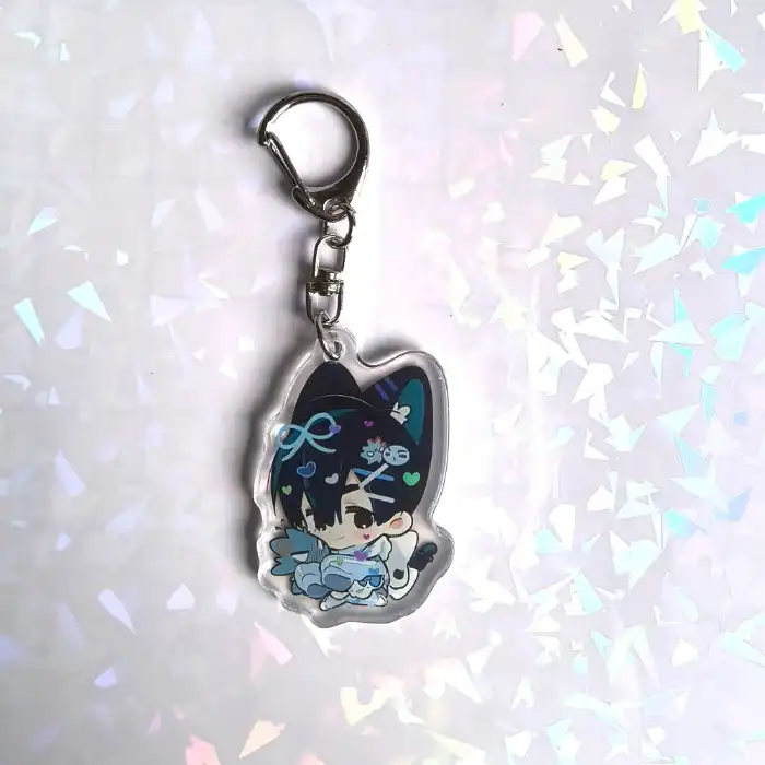 Alien Stage Ivan & Till Dangle-dangle Keychain Man Acrylic Chain For Pants Womans Key Chain Móc Treo Đeo Thoại, Standee, Móc Khoá In Theo Yêu Cầu, Chất Liệu Mica Dày 4mm, Kích Thước 5.5 Cm, Có In Test Mẫu