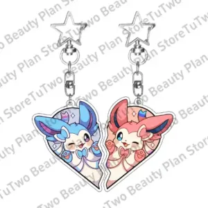 Anime 2pcs Cartoon Eevee Leafeon Vaporeon Flareon Couple Keychain Acrylic Pendant Girl Boy Móc Treo Đeo Thoại, Standee, Móc Khoá In Theo Yêu Cầu, Chất Liệu Mica Dày 4mm, Kích Thước 5.5 Cm, Có In Test Mẫu Anime 2pcs Cartoon Eevee Leafeon Vaporeon Flareon Couple Keychain Acrylic Pendant Girl Boy Móc Treo Đeo Thoại, Standee, Móc Khoá In Theo Yêu Cầu, Chất Liệu Mica Dày 4mm, Kích Thước 5.5 Cm, Có In Test Mẫu