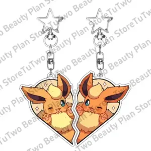 Anime 2pcs Cartoon Eevee Leafeon Vaporeon Flareon Couple Keychain Acrylic Pendant Girl Boy Móc Treo Đeo Thoại, Standee, Móc Khoá In Theo Yêu Cầu, Chất Liệu Mica Dày 4mm, Kích Thước 5.5 Cm, Có In Test Mẫu Anime 2pcs Cartoon Eevee Leafeon Vaporeon Flareon Couple Keychain Acrylic Pendant Girl Boy Móc Treo Đeo Thoại, Standee, Móc Khoá In Theo Yêu Cầu, Chất Liệu Mica Dày 4mm, Kích Thước 5.5 Cm, Có In Test Mẫu