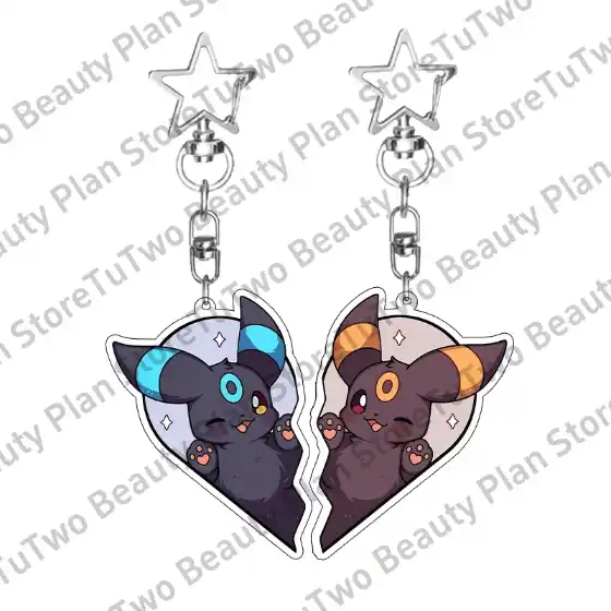 anime-2pcs-cartoon-eevee-leafeon-vaporeo-var6-1789536169590-441 Anime 2pcs Cartoon Eevee Leafeon Vaporeon Flareon Couple Keychain Acrylic Pendant Girl Boy Móc Treo Đeo Thoại, Standee, Móc Khoá In Theo Yêu Cầu, Chất Liệu Mica Dày 4mm, Kích Thước 5.5 Cm, Có In Test Mẫu