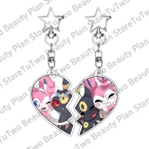 Anime 2pcs Cartoon Eevee Leafeon Vaporeon Flareon Couple Keychain Acrylic Pendant Girl Boy Móc Treo Đeo Thoại, Standee, Móc Khoá In Theo Yêu Cầu, Chất Liệu Mica Dày 4mm, Kích Thước 5.5 Cm, Có In Test Mẫu Anime 2pcs Cartoon Eevee Leafeon Vaporeon Flareon Couple Keychain Acrylic Pendant Girl Boy Móc Treo Đeo Thoại, Standee, Móc Khoá In Theo Yêu Cầu, Chất Liệu Mica Dày 4mm, Kích Thước 5.5 Cm, Có In Test Mẫu