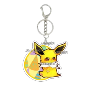 Anime Acrylic Eevee Keychains Pendant Car Key Chain Vaporeon Leafeon Sylveon Espeon Umbreon Móc Treo Đeo Thoại, Standee, Móc Khoá In Theo Yêu Cầu, Chất Liệu Mica Dày 4mm, Kích Thước 5.5 Cm, Có In Test Mẫu