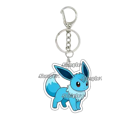Anime Cartoon Acrylic Keychain Peripheral Eevee Umbreon Jolteon Leafeon Pocket Monsters Cute Móc Treo Đeo Thoại, Standee, Móc Khoá In Theo Yêu Cầu, Chất Liệu Mica Dày 4mm, Kích Thước 5.5 Cm, Có In Test Mẫu