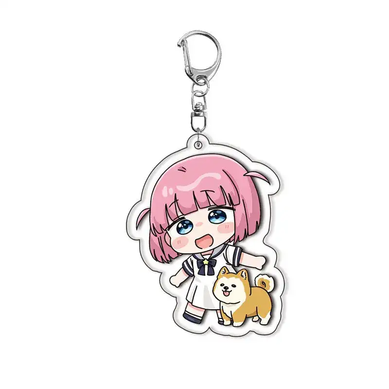Anime Cartoon Bocchi The Rock Gotoh Hitori Ijichi Nijika Yamada Ryo Cute Acrylic Car Keychain Móc Treo Đeo Thoại, Standee, Móc Khoá In Theo Yêu Cầu, Chất Liệu Mica Dày 4mm, Kích Thước 5.5 Cm, Có In Test Mẫu