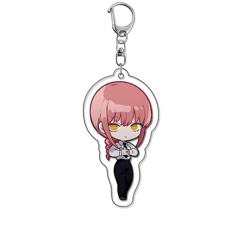 Anime Cartoon Chainsaw Man Pochita Denji Q Version Acrylic Keychain Fashion Cute Backpack Móc Treo Đeo Thoại, Standee, Móc Khoá In Theo Yêu Cầu, Chất Liệu Mica Dày 4mm, Kích Thước 5.5 Cm, Có In Test Mẫu