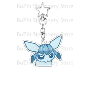 Anime Cartoon Eevee Acrylic Keychain Kawaii Cute Figure Vaporeon Jolteon Espeon Sylveon Móc Treo Đeo Thoại, Standee, Móc Khoá In Theo Yêu Cầu, Chất Liệu Mica Dày 4mm, Kích Thước 5.5 Cm, Có In Test Mẫu